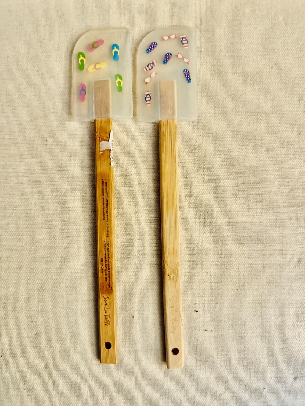 Vintage Sur La Table Summer Fun design silicone spatulas set of 2